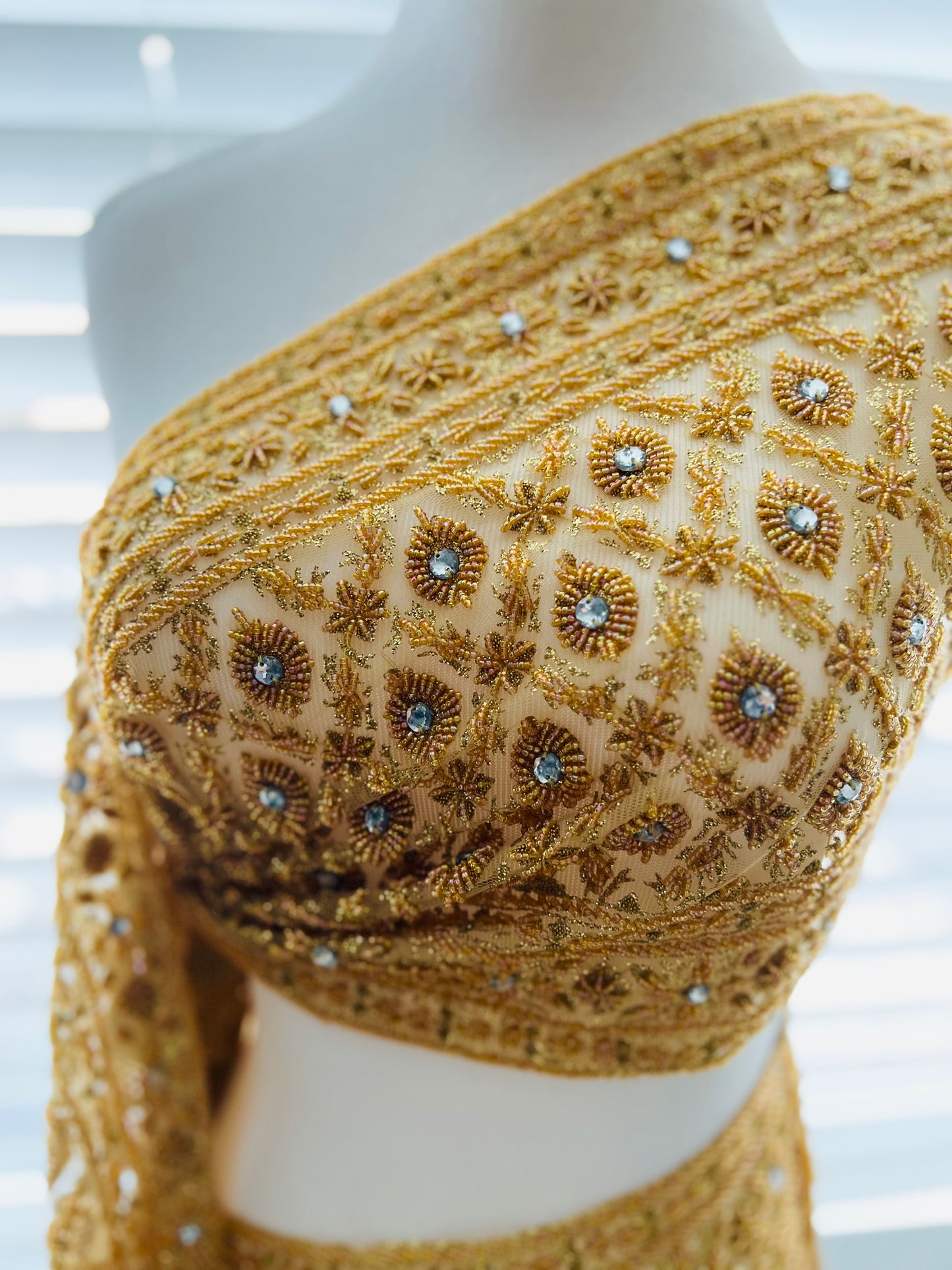 Gold Beaded Sash