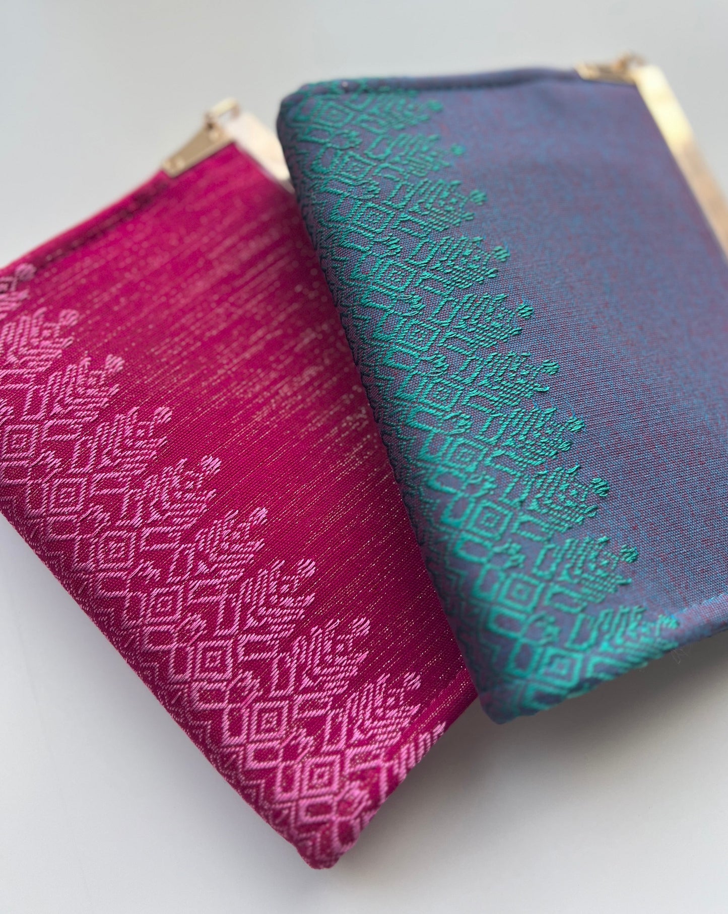 Purse/Clutch+Coin Pouch || Shimmering Seung Khmer