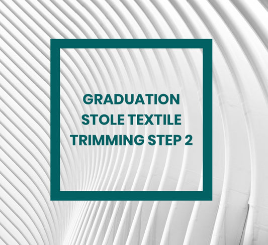 Graduation Stole_Textile Trim - Step 2