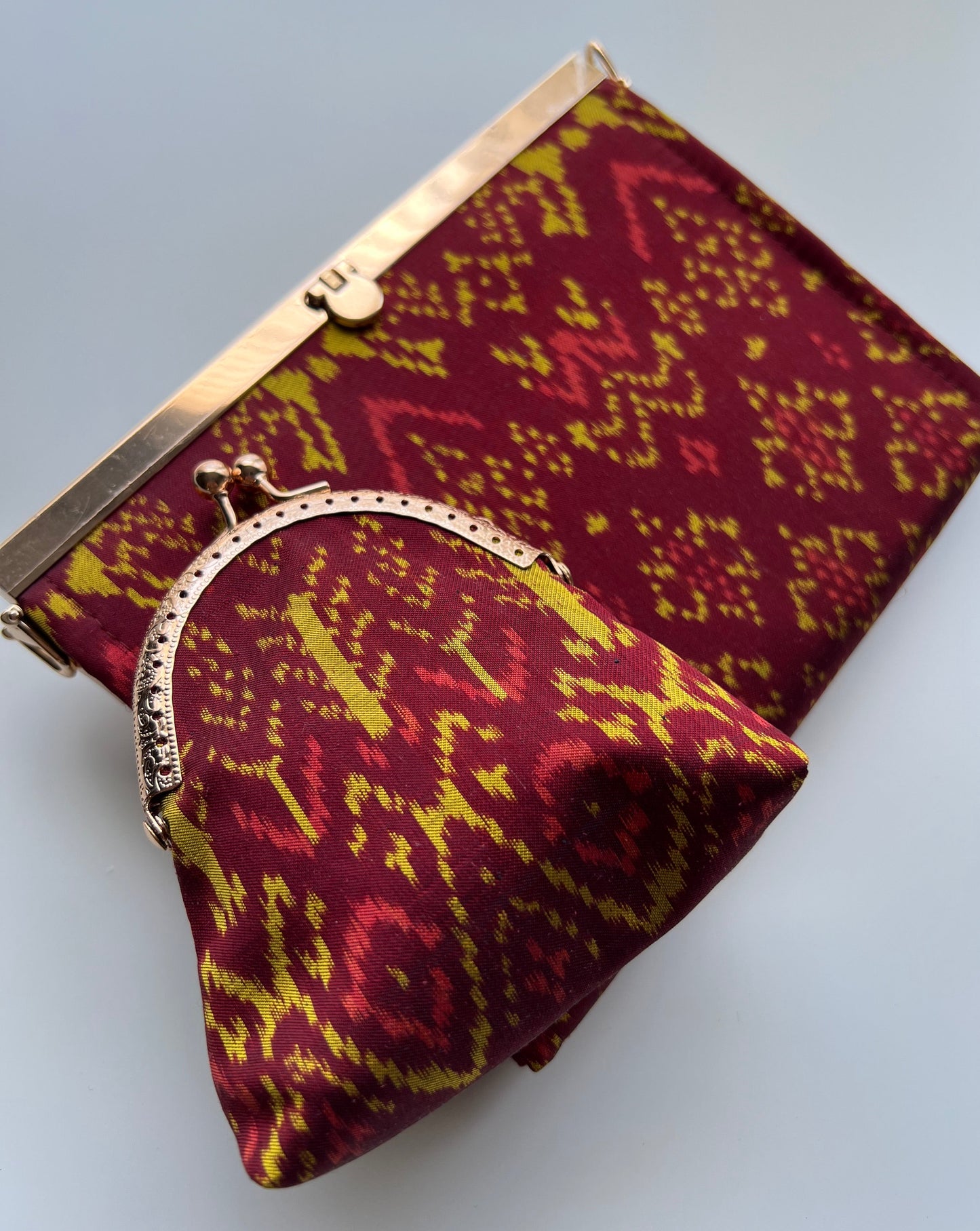 Purse/Clutch+Coin Pouch || Houl (Khmer Silk)