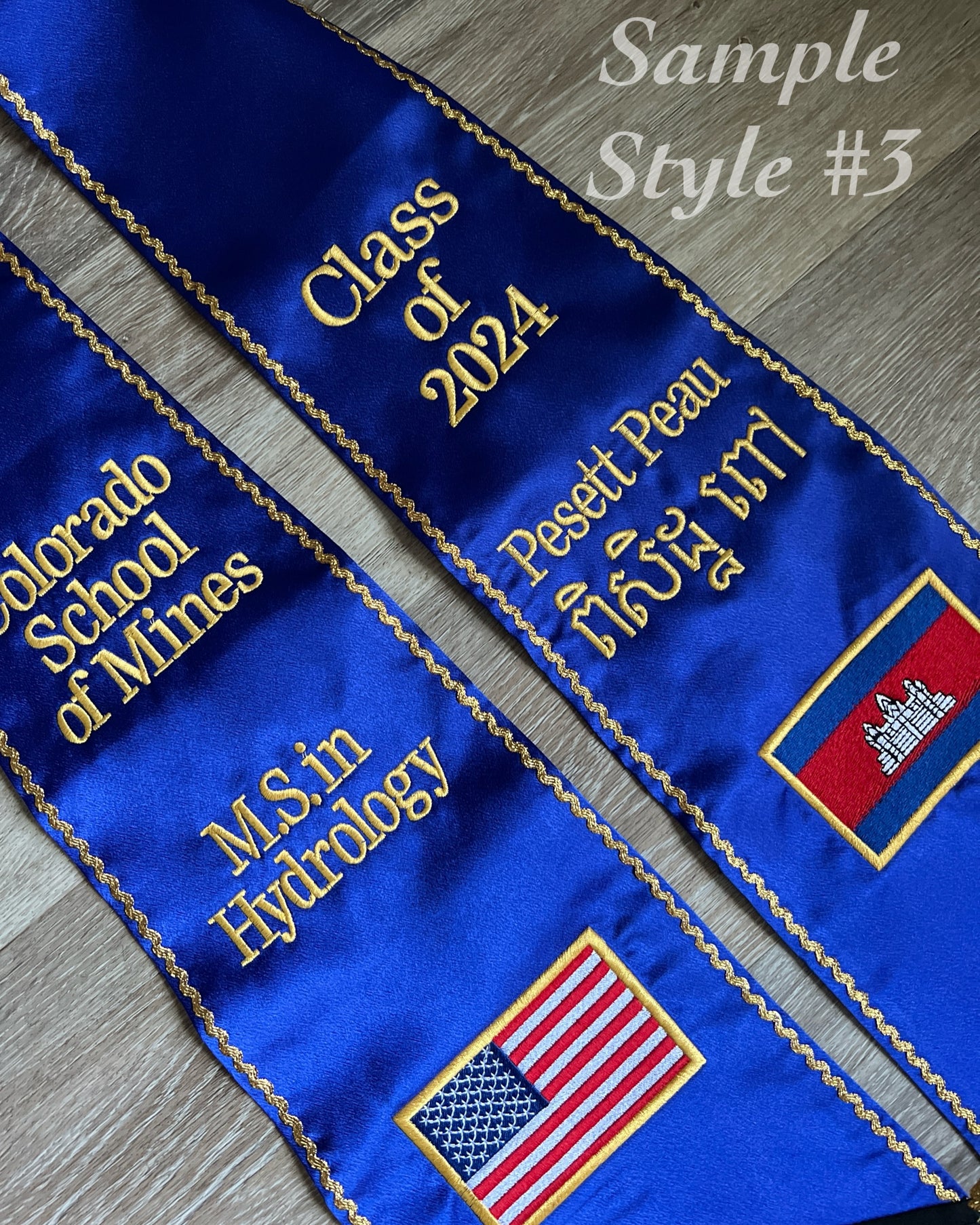 Custom Graduation Stole