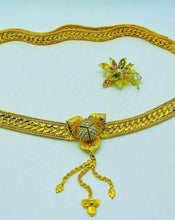 Load image into Gallery viewer, Romdoul Small Gold Belt

