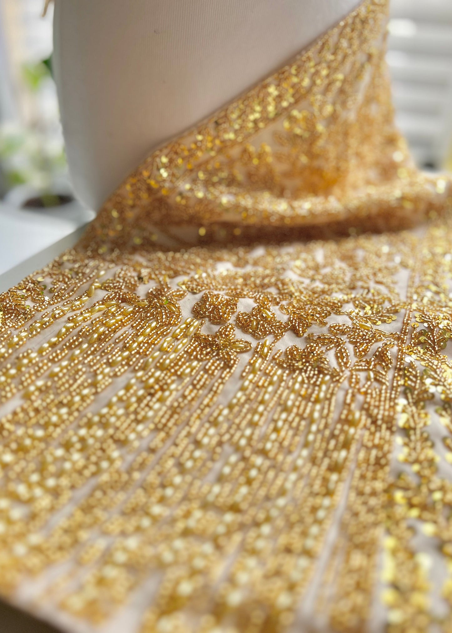 Gold Beaded Sash