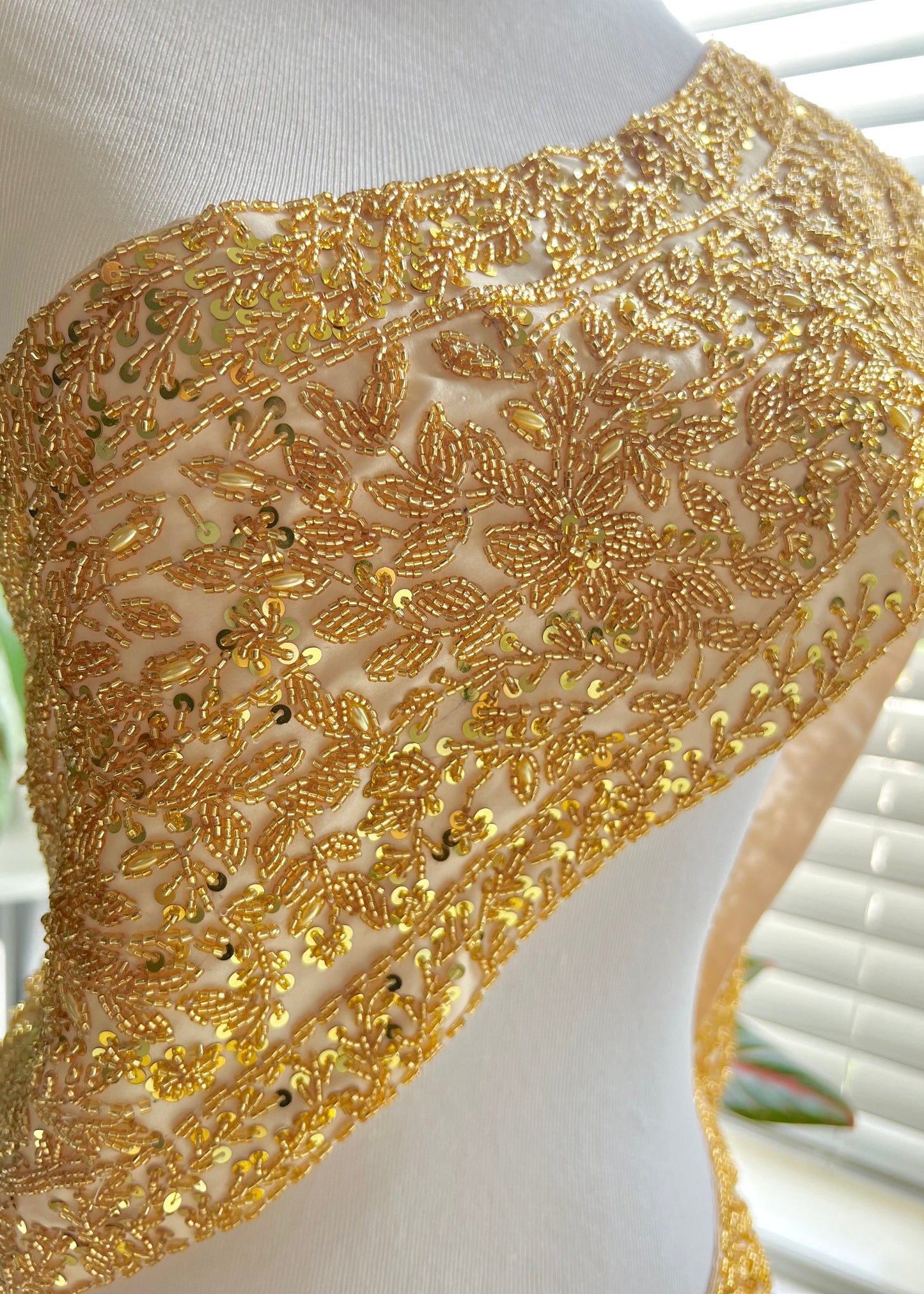 Gold Beaded Sash