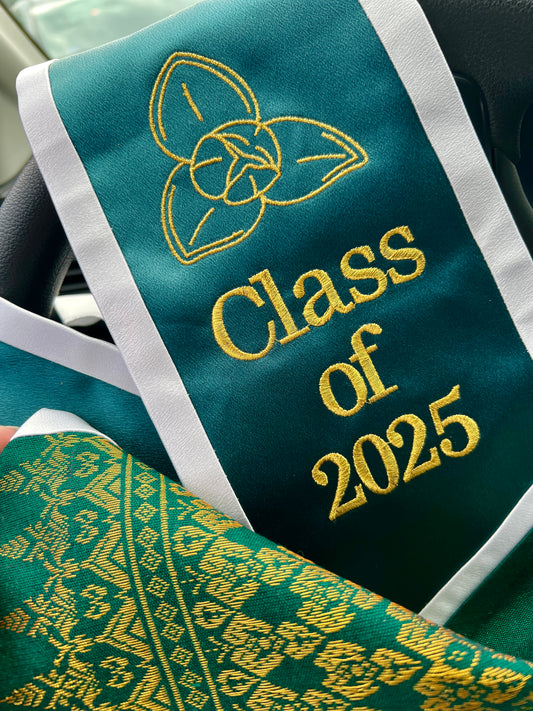 Custom Graduation Stole - Step 1
