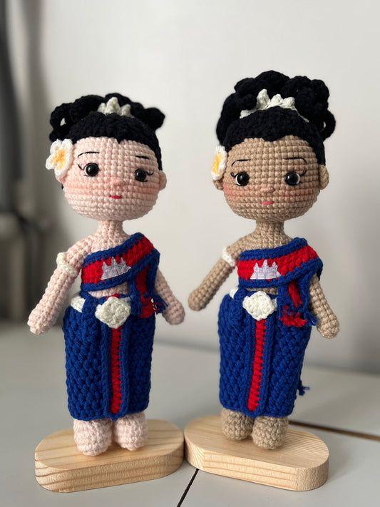 Apsara Doll Khmer Flag Outfit