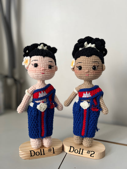 Apsara Doll Khmer Flag Outfit