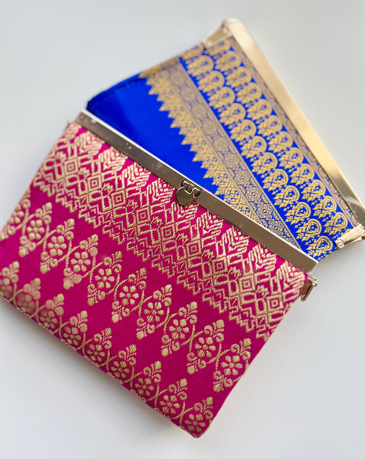 Purse/Clutch Vibrant Pink or Royal Blue