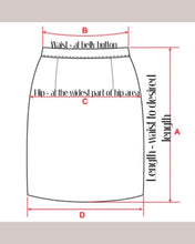 Load image into Gallery viewer, Signature Folded Pencil Skirt || Email/IG Message to Custom Order
