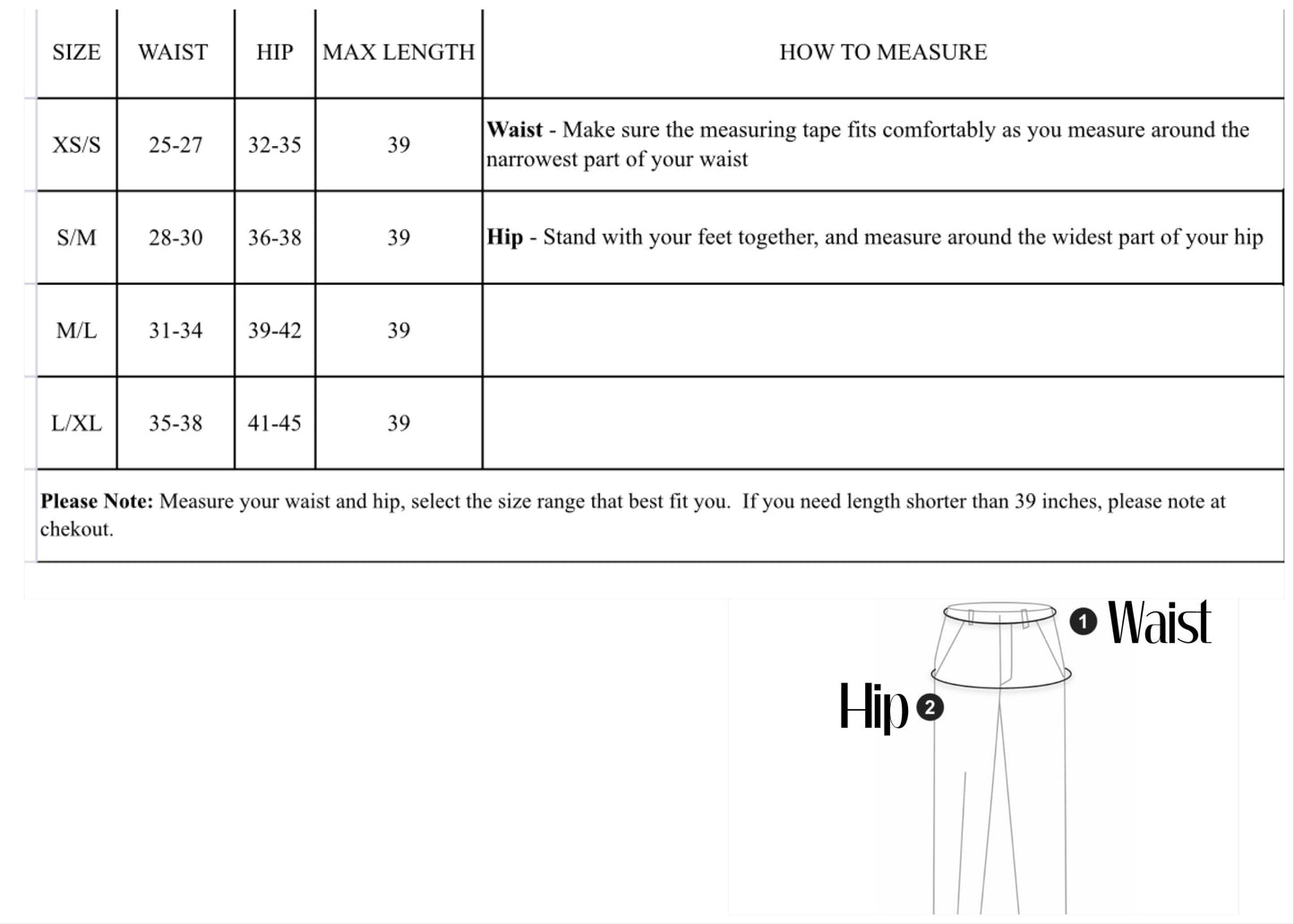 Signature Elastic Sarong Skirt || Randomly Selected